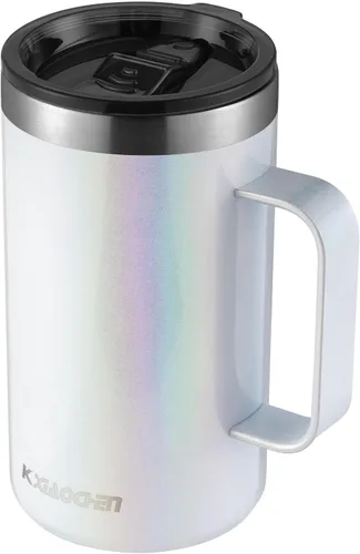 Miniatura 8 de KXIAOCHEN - Taza de café aislada de 20 onzas con tapa, taza de café de acero inoxidable, vaso de café de doble pared con aislamiento al vacío