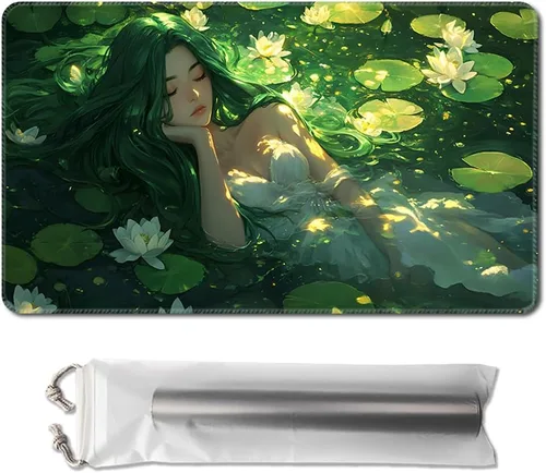 Miniatura 9 de MTG - Tapete de juego de 24 x 14 pulgadas, con parte trasera antideslizante, ideal para entusiastas de los juegos de cartas, tapete de juego TCG
