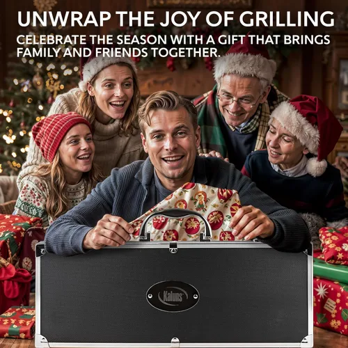 Miniatura 3 de Kaluns Accesorios para Barbacoa, Regalos para Papá para Navidad, Regalos para Barbacoa, Juego de Herramientas para Barbacoa de Acero Inoxidable