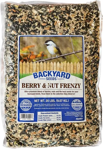 Miniatura 20 de Backyard Seeds Finch & Small Songbird Frenzy 5lbs – Mezcla de semillas de cardo Nyjer prémium para comederos de pinzones, bolsa pequeña de comida