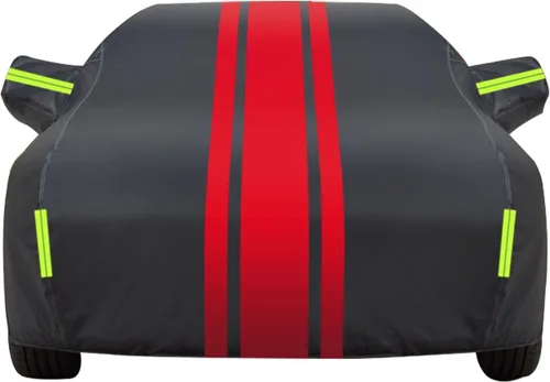 Funda completa de automóvil compatible con Audi Q2/Q3/Q4/Q5/Q6/Q7/Q8, para exteriores, impermeable, transpirable, grande, con cremallera, cubierta