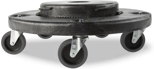 Miniatura 10 de Rubbermaid Commercial Products Brute Twist on/Off Carretilla Redonda, Negro, Para Usar con Bote de Basura BRUTE, Paquete de 2
