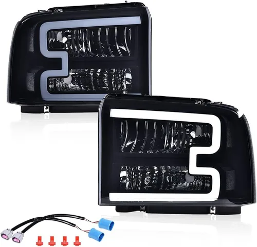 Miniatura 18 de GRAND ORANGE - Juego de faros delanteros, compatible con Ford F250 F350 F450 F550 1999-2004, para Ford Excursion 2000-2004, lado del conductor