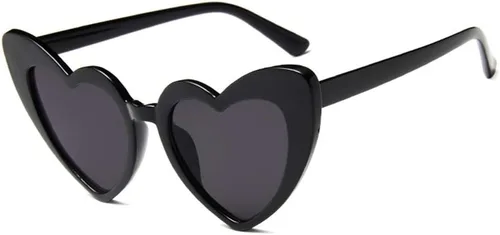 JUSLINK Gafas de sol en forma de corazón para mujer, estilo vintage, estilo moderno, estilo retro, estilo Kurt Cobain