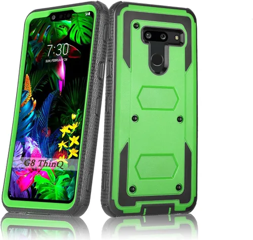 Miniatura 12 de Asuwish Funda de teléfono para LG G8 ThinQ, híbrida, resistente, a prueba de golpes, a prueba de caídas, cuerpo completo, resistente, teléfono