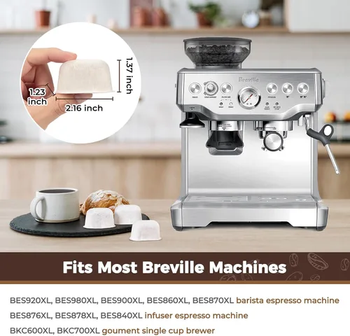 Miniatura 2 de Paquete de 6 filtros de agua premium para repuesto Breville BWF100 con resina de intercambio iónico