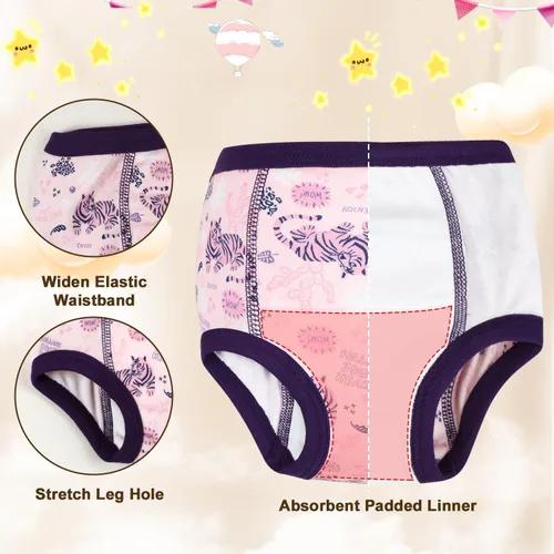 Miniatura 5 de MooMoo Baby Training Underwear for Boys and Girls Absorbent Toddler Training Pants for Girs 2T-7T