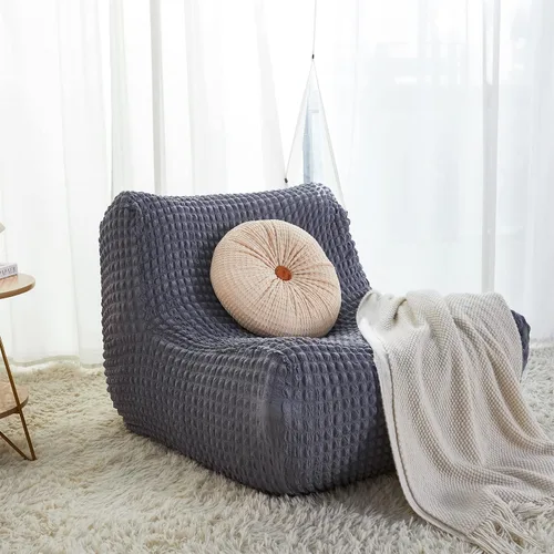 Miniatura 2 de TOPCHANCES Funda para silla Fireside, funda elástica para tumbona sin brazos, para sofá y muebles, protector de puf con parte inferior elástica