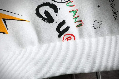 Miniatura 9 de GURUNVANI Sudadera con capucha con estampado de graffiti para hombre, chándal de moda, casual, hip-hop, abrigo divertido