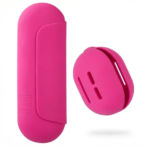 Miniatura 24 de AGIKET Soporte de silicona para brochas de maquillaje, bolsa de cosméticos de viaje: soporte suave y portátil para brochas cosméticas faciales