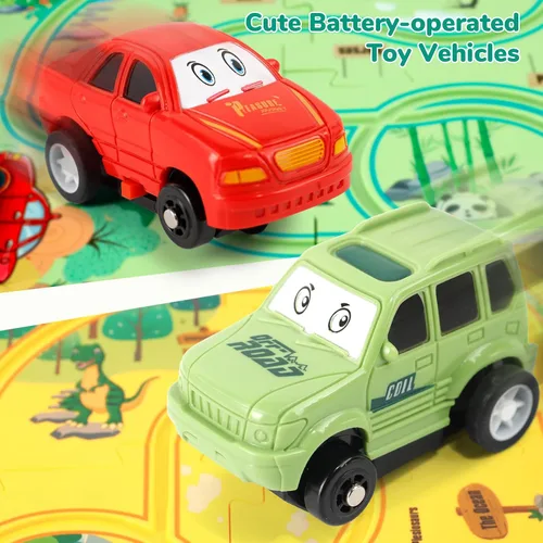 Miniatura 6 de YOOYID Puzzle Racer - Juego de pistas de coche para niños, juguetes para niños de 3 a 5, juguetes para niños de 3, 4, 5, 6 años, juguetes