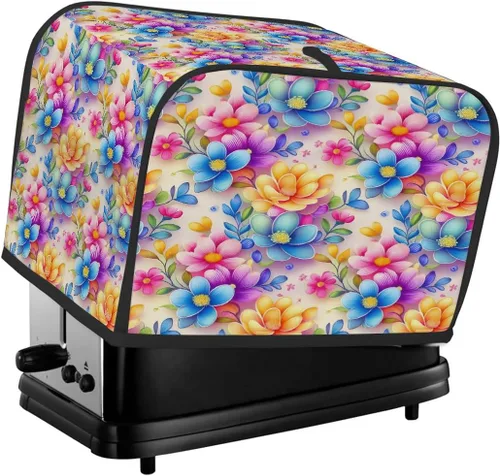 Miniatura 12 de Funda para tostadora de animales de gallo, 2 rebanadas, protección contra el polvo y las huellas dactilares, fundas para pan, fundas lavables