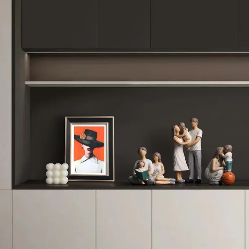 Miniatura 2 de Figuras Familiares Decorativas de Resina Estatua de Madre e Hijo Regalos para Decoración del Hogar - Cumpleaños, Acción de Gracias, Navidad, Día