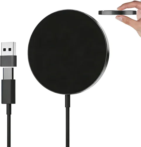 Miniatura 9 de Cargador MagSafe, almohadilla de carga inalámbrica magnética para iPhone 17/17 Pro/17 Pro Max/Air/16 15 14 13 12 Pro Max Plus mini y AirPods 2 3