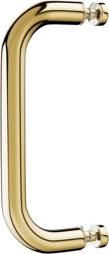 Miniatura 8 de BRIXWELL Manija tubular para puerta de ducha con acabado de cobre antiguo de montaje único, material de latón, se adapta a vidrio de 3/16 a 1/2