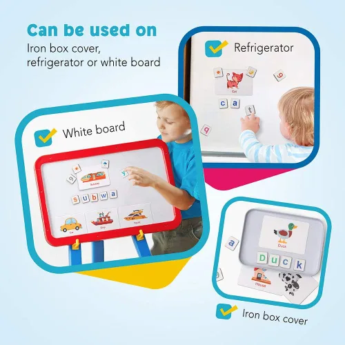 Miniatura 3 de Coogam Letras magnéticas, números, alfabeto, imanes para nevera, ABC 123, juego de juguetes educativos, aprendizaje preescolar, ortografía conteo