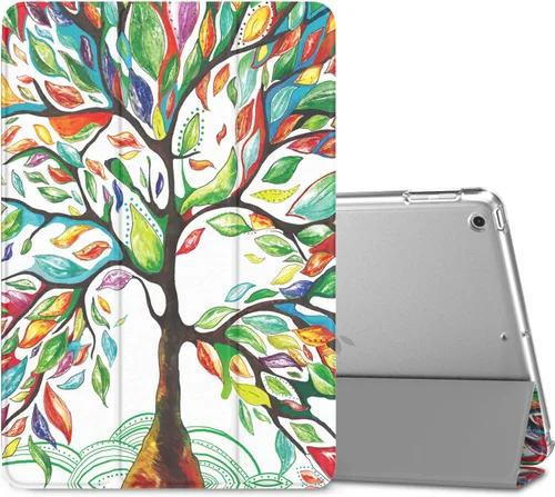 Miniatura 31 de MoKo Funda para iPad 9.7 2018/2017 de 5ª / 6ª Generación - Funda delgada y ligera con soporte para Smartphone con parte trasera translúcida