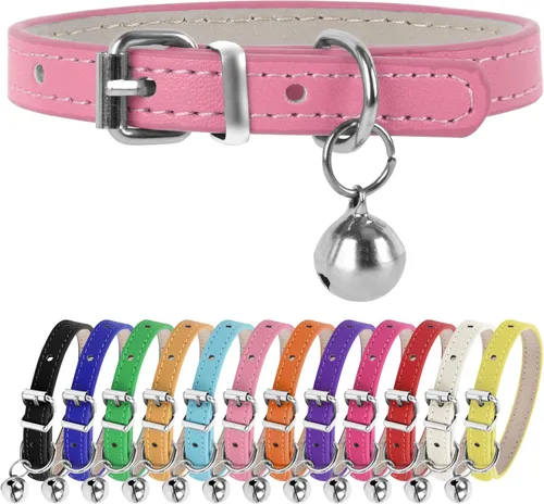 Miniatura 8 de XXS Collar para Perro Collar para Perro Teacup, Collares para Perro Rosa, Collares para Perro Teacup para Perros Pequeños y Gatos, Rosa, 3/8