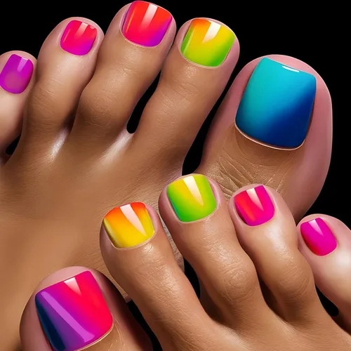 Miniatura 7 de Uñas postizas a presión con punta francesa blanca, uñas postizas cuadradas con diamantes de imitación, acrílico, rosa, polvo de purpurina, puntas