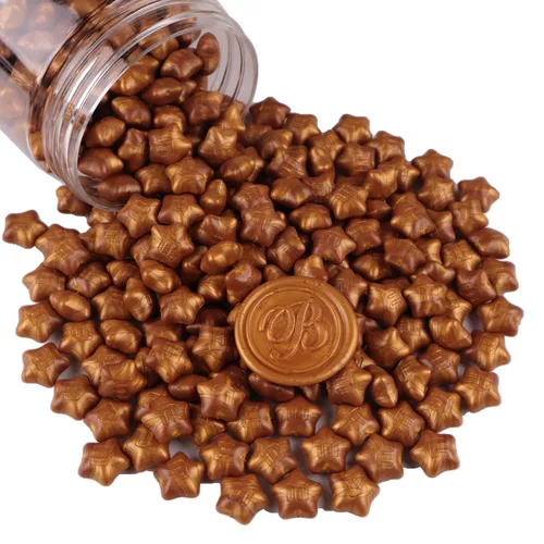 Miniatura 10 de 300 cuentas de cera de sellado de estrella de la suerte, cuentas de sello de cera flash PORXFLY para sello de sellado, ideal para invitaciones