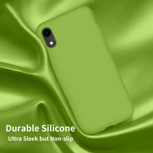 Miniatura 4 de Cordking Funda diseñada para iPhone XR, funda de silicona ultra delgada a prueba de golpes con [forro de microfibra suave antiarañazos], 6.1 Brote