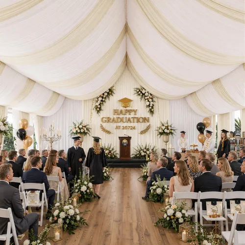 Miniatura 9 de Cortina de techo beige de 10 x 40 pies para fiestas de boda – 2 paneles sin arrugas de 40 pies de largo cortinas drapeadas para bodas, cumpleaños