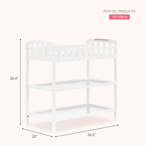Miniatura 4 de Mesa cambiadora para bebés Dream On Me Emily, talla única , Blanco