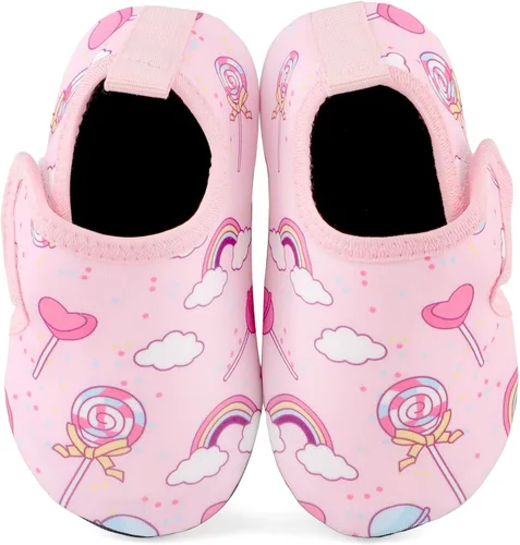 Miniatura 4 de KAKU NANU Zapatos de agua para niños y niñas, bonitos zapatos de natación de dibujos animados, calcetines de agua ligeros de secado rápido
