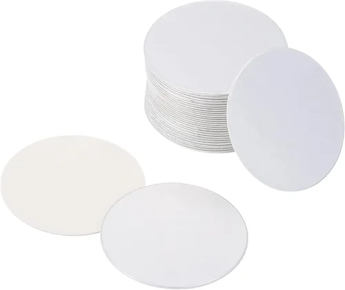 Miniatura 6 de PATIKIL Revestimiento de tapa de papel de aluminio de 0.94 pulgadas, paquete de 150 revestimientos de sellado térmico resistentes a la inducción
