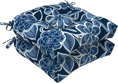 Miniatura 28 de LVTXIII Cojines para sillas de mimbre para exteriores, 19 x 19 x 4 pulgadas, cojines para sillas de patio con lazos, cojines de asiento gruesos