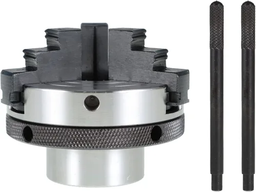 Miniatura 5 de marddpair Portabrocas de torno de madera de 3 pulgadas, portabrocas de torno de madera de 3 mandíbulas, mandril de torno de 1 pulgada x 8TPI