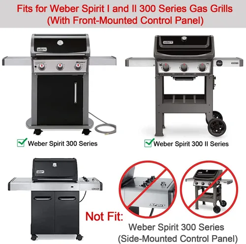 Miniatura 3 de 7636 Barras aromatizantes para Weber Spirit 300 Series- Spirit E310 E320 E330 S310 S320 S330 y GS4 Spirit II 300 Grills Series parrillas de gas