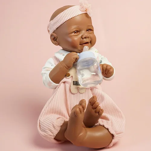 Miniatura 10 de Muñecas de Bebé de Silicona Completa, 16.65 pulgadas Muñeca de Bebé Recién Nacido de Silicona Realista, Sin Vinilo 1:1 Muñecas Reborn Durmientes que