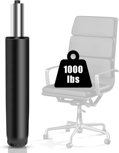 Miniatura 8 de Omyoffice Cilindro de elevación de gas ajustable para sillas de oficina, negro, capacidad de 1000LBS Dorado