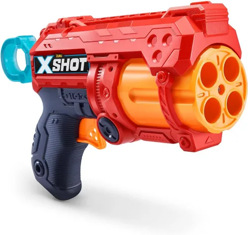 Miniatura 2 de XSHOT Excel Fury 4 - Lanzador de dardos de espuma (8 dardos) de ZURU, multicolor
