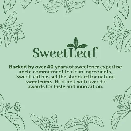 Miniatura 8 de SweetLeaf Paquetes de polvo de stevia - Edulcorante cero calorías con extracto de hoja de stevia, sin aditivo edulcorante artificial, sin azúcar