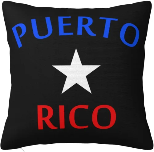 Miniatura 16 de Fundas de almohada con bandera puertorriqueña, fundas de almohada decorativas de 18 x 18 pulgadas, funda de almohada para decoración al aire libre
