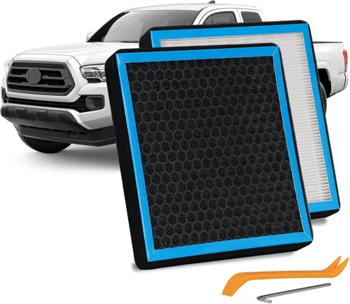 CF10374 - Filtro de aire de cabina compatible con Toyota Tacoma 2005-2023 DODGE DART 2013-2016 PONTIAC VIBE 2003-2008 Filtro de CA de carbón
