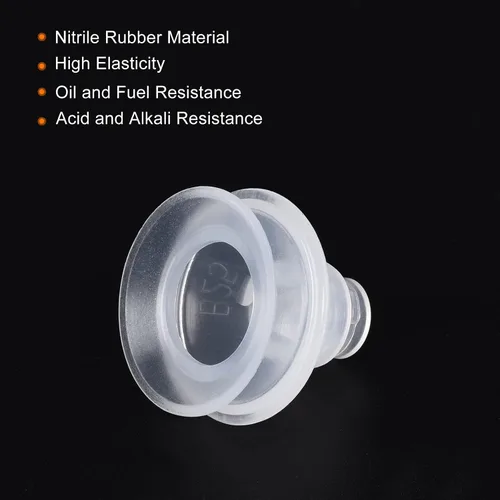 Miniatura 4 de PATIKIL Ventosa al vacío, 1 paquete de goma de silicona de 0.157 in de diámetro interior x 1.063 in de diámetro exterior neumático de fuelle