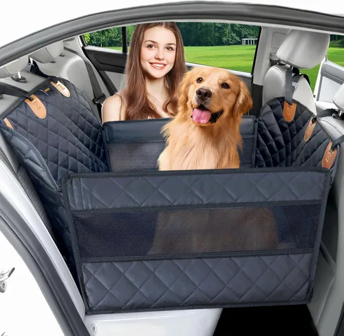 Miniatura 8 de 2 fundas de asiento delantero de automóvil para perros, a prueba de arañazos, funda antideslizante para asiento de automóvil para perros, funda