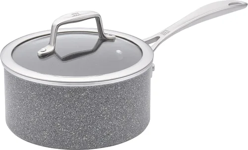 ZWILLING Vitale - Sartén antiadherente de 1 cuarto de galón con tapa, utensilios de cocina de aluminio, sartén para cocinar todos los días
