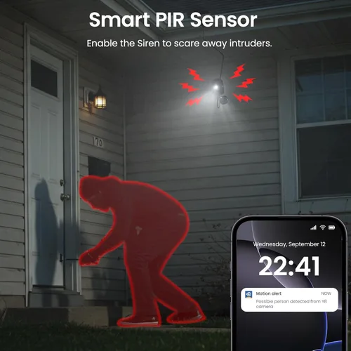 Miniatura 3 de AOQEE Cámaras para seguridad del hogar, cámaras de seguridad WiFi de 2.4 GHz inalámbricas para exteriores, funciona con batería con panel solar