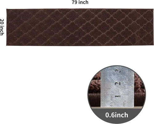 Miniatura 2 de COSY HOMEER Tapetes suaves de cocina para el frente del fregadero, alfombras y tapetes de cocina súper absorbentes, de 20 x 79 pulgadas, tapete
