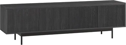 Miniatura 11 de Henn&Hart Whitman, soporte rectangular para TV de 70 pulgadas, color blanco aliso
