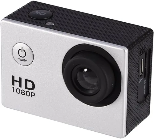 Miniatura 4 de Cámara de acción 12MP 98.4 ft Deportes al aire libre 1080P Full LCD Mini videocámara con baterías recargables de 900mAh y accesorios de montaje
