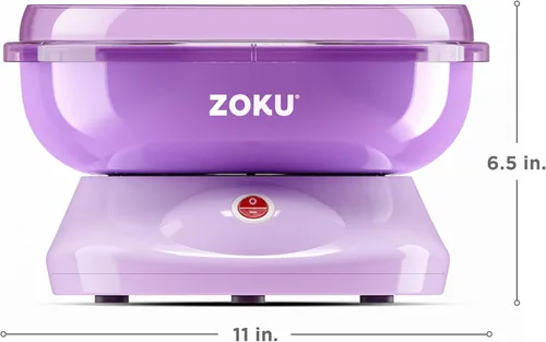 Miniatura 4 de ZOKU Máquina de algodón de azúcar, máquina de algodón de azúcar para encimera, incluye 10 conos de papel, disfruta de golosinas caseras en minutos