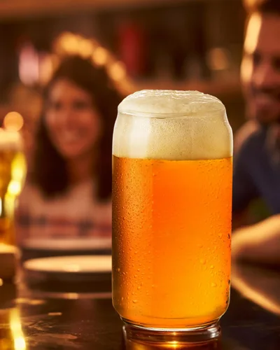 Miniatura 2 de BaveL Vasos de cerveza grandes, vasos de cerveza con forma de lata de 20 onzas, juego de 2, vasos de cerveza de forma elegante es el regalo ideal