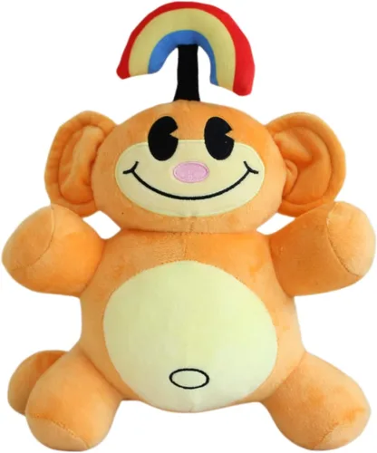 Miniatura 6 de Peluche de mono arcoíris de 12 pulgadas, peluche KND de mono arcoíris Peluches de peluche, recuerdo de fiesta de cumpleaños, regalo preferido