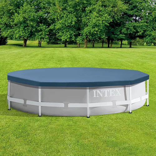 Miniatura 2 de CUBIERTA DE ALBERCA INTEX 28030E: Para piscinas de 10 pies con marco redondo de metal – Incluye cuerda de atado – Orificios de drenaje – Sobresalida
