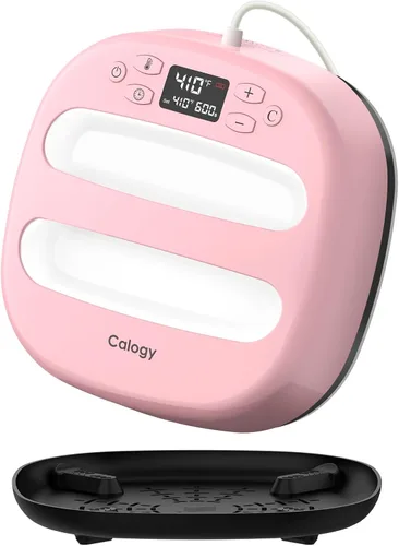 Miniatura 10 de Máquina de Prensa de Calor Calogy para Camisetas 10"X10", Prensa de Calor Portátil Rápida hasta 410℉ (210 ºC), Control Preciso de Temperatura